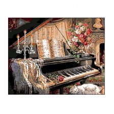 Картина по номерам Рыжий Кот "Композиция с роялем", 40х50 см., холст
