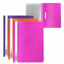 Папка-скоросшиватель пластиковая ErichKrause Soft Caribbean Sunset , A4, софт-тач,ассорти, упаковка 21 шт.