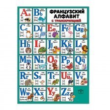 Плакат "Французский алфавит с транскрипцией"