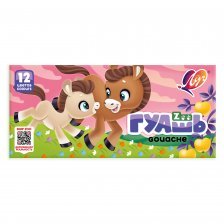Гуашь Луч 12 цветов, 15 мл., блок-тара, картонная упаковка, "Zoo"