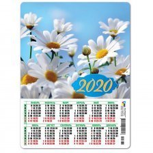 Календарь-магнит А5 Квадра "Прекрасные цветы" 2020 г.