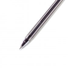 Ручка шариковая Alingar "Extra Soft", 0,7 мм, синяя, игольчатый, металлизированный наконечник, грип,  шестигранный, прозрачный, пластиковый корпус