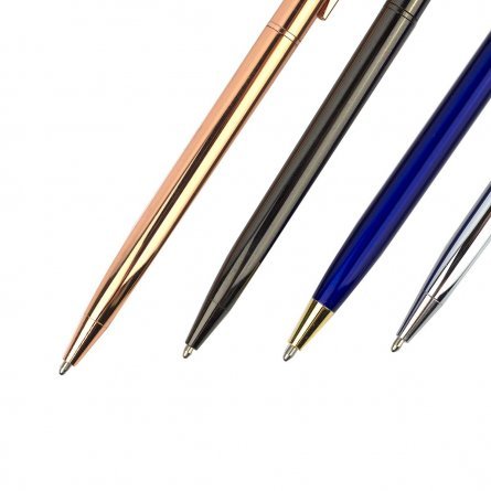 Ручка подарочная шариковая Alingar "Корона", 1,0 мм, синяя, поворотный механизм, круглый, цветной, металлический корпус, картонная упаковка фото 3