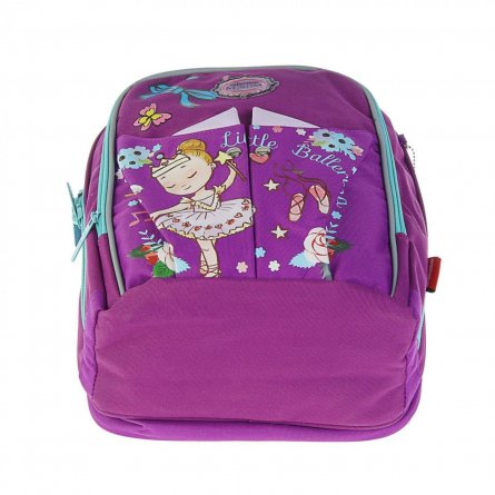 Рюкзак Across, школьный, фиолетовый, 38x27x16 см фото 4