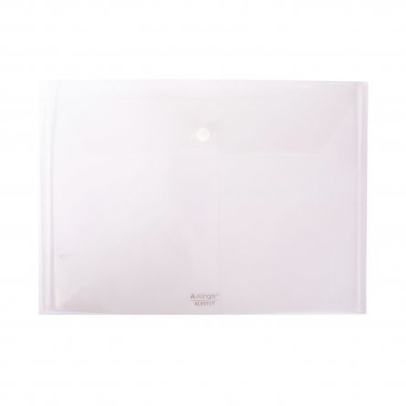 Папка-конверт на кнопке  Alingar , A4, 235х330 мм, 160 мкм, ассорти, глянцевая, "Transparent" фото 4