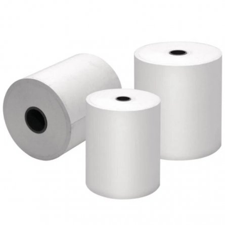 Чековая термолента d=3 см* 5,7 см* 12 м., термослой наружу фото 2