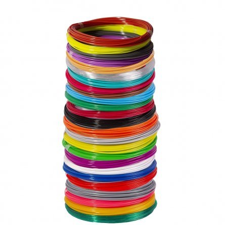 Набор пластика Zoomi, PLA, 25 цветов, 10 метров, пакет фото 1