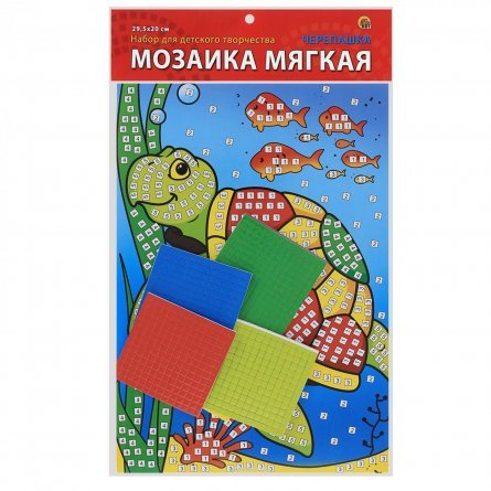 Мозаика мягкая Рыжий кот, А4, пакет с европодвесом, "Черепашка" фото 1