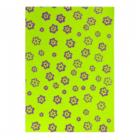 Материал для творчества фоамиран Alingar, А4, 2 мм, глитер, с узором, 10 цветов, ассорти, упаковка полиэтилен фото 9