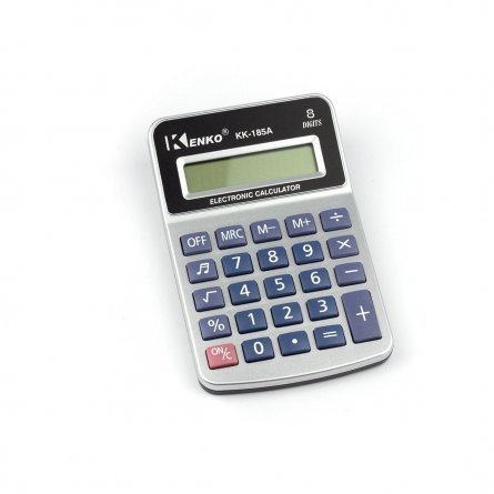 Калькулятор Alingar 8 разрядов, 117*75*10 мм, серый, "KK-185A" фото 1