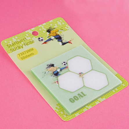 Прозрачные стикеры для заметок с клеевым краем, Alingar, 73 х 73 мм, 50 л., покрытие starlight touch, "GOAL", салатовый, водонеприниц., европодвес фото 3