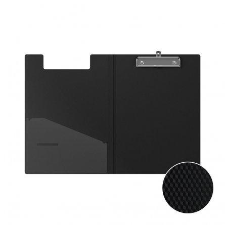 Папка-планшет с верхним зажимом ErichKrause, А4, 227х320х15 мм, пластик, 1300 мкм, "Diamond Original" черный фото 3
