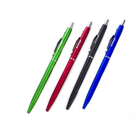 Ручка шариковая Alingar "Гармония", 0,7 мм, синяя, автоматическая, круглый, цветной, пластиковый корпус, картонная упаковка фото 2
