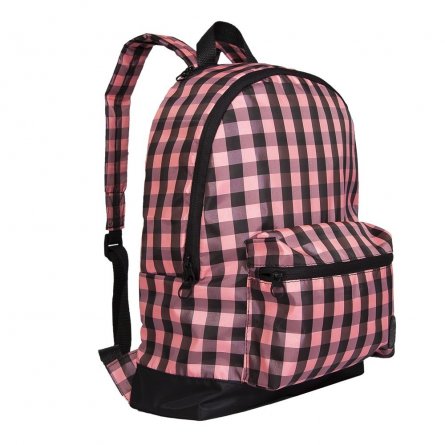 Рюкзак Grizzly универсальный, 30х41х12 см, 1 отделение, укрепленная спинка, корман для ноутбук    33,02 см /1 черный-розовый, полиэстер. фото 2