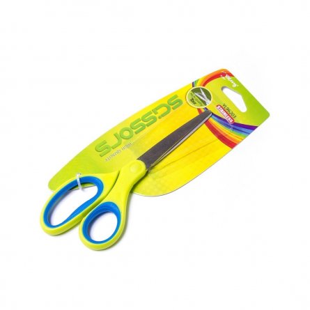 Ножницы канцелярские, Yalong, 17,5 см., "Fly"  прорезиненные ручки,  европодвес фото 2