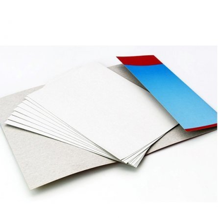Картон белый Апплика, А4, 8 листов, немелованный, картонная папка, "Белая абстракция" фото 2