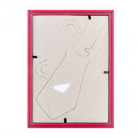 Рамка пластиковая Interior Arte, 15x21 см, красный, пластик со стеклом фото 2