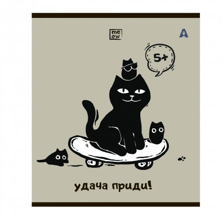 Тетрадь 48л, А5, клетка, Alingar "Удача приди", скрепка,мелованный картон (стандарт) Soft touch,  блок офсет, 5 дизайнов в пленке т/у фото 6