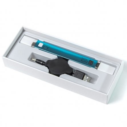 Ручка 3D Myriwell RP100C, ABS/PLA, голубая, картонная упаковка фото 4