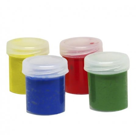 Краски пальчиковые сенсорные Экспоприбор, 4 цвета, 40 мл., картонная упаковка, "Tinta Viva" фото 2