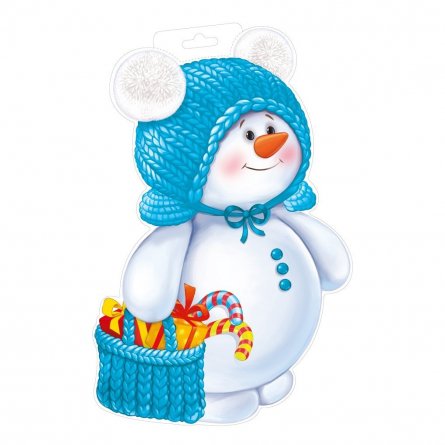 Плакат "Снеговик с сумочкой" фото 1