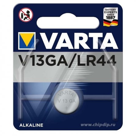 Батарейка  Varta V13GA (LR44)  (2/20/100) фото 1