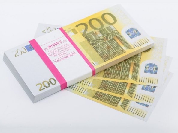 Шуточные деньги  200 евро ( упаковка европодвес) фото 1