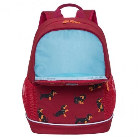Рюкзак Grizzly школьный, 28х38х18 см, (/1 красный) фото 3