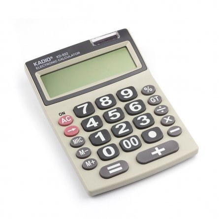 Калькулятор Alingar 12 разрядов, 185*135*10 мм, серый, "KD-922" фото 1