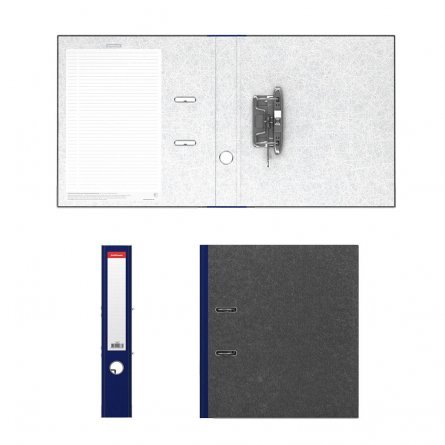 Папка-регистратор с арочным механизмом разборная, ErichKrause "Original", А4, 285х315х50 мм, синий фото 2