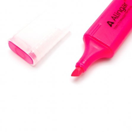 Текстовыделитель, розовый, Alingar, "Line-2" прямоугольный корпус, скошенный, 1-5 мм фото 3