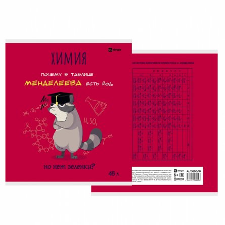 Комплект предметных тетрадей А5 48л., 10 предметов, со справ. матер, скрепка, мелованный картон( стандарт) , блок офсет,Alingar "Енотики" фото 2