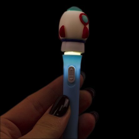 Ручка шариковая Alingar "Ракета", с подсветкой, 0,5 мм, синяя, цветной пластиковый корпус фото 4
