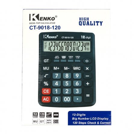 Калькулятор Alingar 12 разрядов, 205*155*7 мм, черный, "CT-9018-120" фото 3