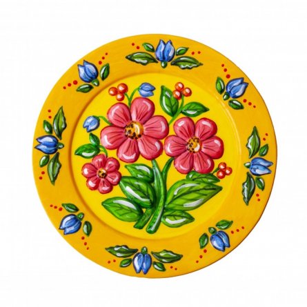 Декоративная тарелка под роспись Lori, картонная упаковка, "Цветы" фото 2