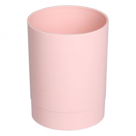 Подставка-стакан д/пиш.принадлежностей СТАММ "Paris", пластик, розовый фото 1