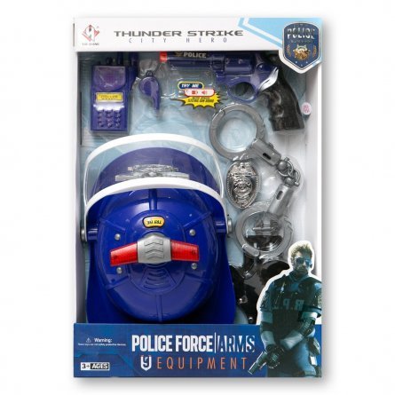 Набор "Дорожный патруль", пластиковое оружие и принадлежности полицейского фото 1