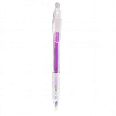 Ручка шариковая Alingar, 0,7 мм, 6 цветов, резиновый грип, автоматическая, круглый, тонированный, пластиковый корпус, пластиковый стенд фото 6