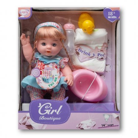 Кукла детская в одежде, со звуковыми эффектами, с аксессуарами, 35 см, работает от батареек фото 1