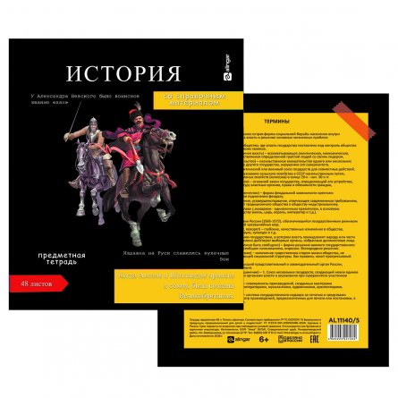 Комплект предметных тетрадей А5 48л., 10 предметов, Alingar "Journal", со справ. материалом, скрепка, мелованный картон, офсет 60г/м2, 100% белизна фото 8