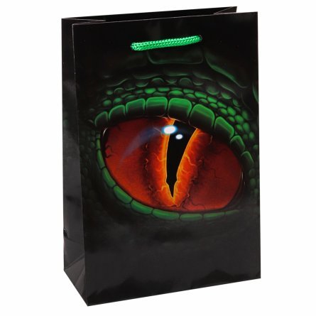 Пакет подарочный Миленд, 18*23*10 см (M), глянцевая ламинация, "Драконий глаз" фото 1