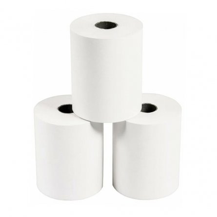 Чековая термолента d=3 см* 5,7 см* 12 м., термослой наружу фото 1