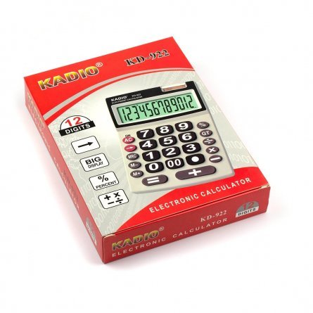 Калькулятор Alingar 12 разрядов, 185*135*10 мм, серый, "KD-922" фото 2