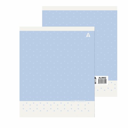 Тетрадь 48л., А5, линия, Alingar "Pattern", скрепка, мелованый  картон ( стандарт), блок офсет, 5 дизайнов в пленке т/у фото 2