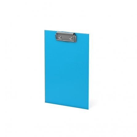 Планшет с верхним зажимом ErichKrause, А5, 160х230х3 мм, бумвинил, 2000 мкм, "Neon" голубой фото 2
