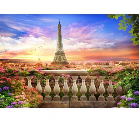 Алмазная мозаика Alingar, на подрамнике, с полным заполнением, (матов.), 20х30 см, 20 цветов, "Париж" фото 1