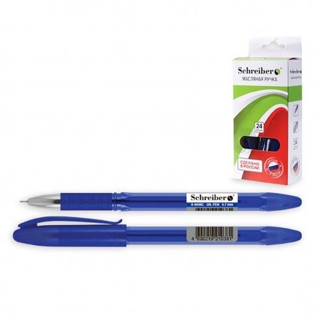 Ручка шариковая на масляной основе, TUKZAR,  синяя,  пластиковый тонированный корпус фото 1