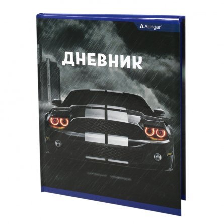 Дневник школьный Alingar 1-11 кл. 48л. 7БЦ , ламинированный картон, поролон,  выб лак,"Stylish cars. Black" фото 1