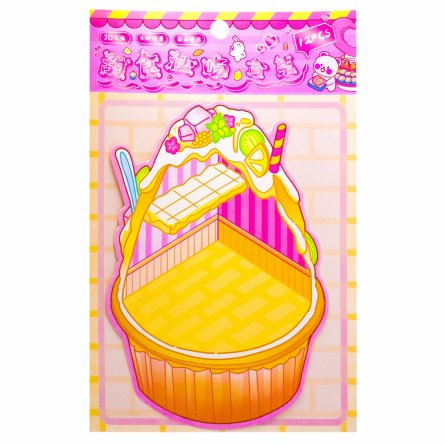 Наклейки для творчества - антистресс, 135*195 мм, "Cute animals", MINI, 3D стикеры, 4 локации, 8 листов с наклейками, 10 шт/уп, пакет с европодвесом фото 10