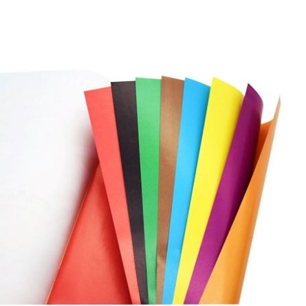 Бумага цветная Апплика, А4, мелованная, 24 листа, 24 цвета, скрепка, "Сладкоежка" фото 2
